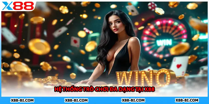 Hệ thống trò chơi đa dạng tại X88