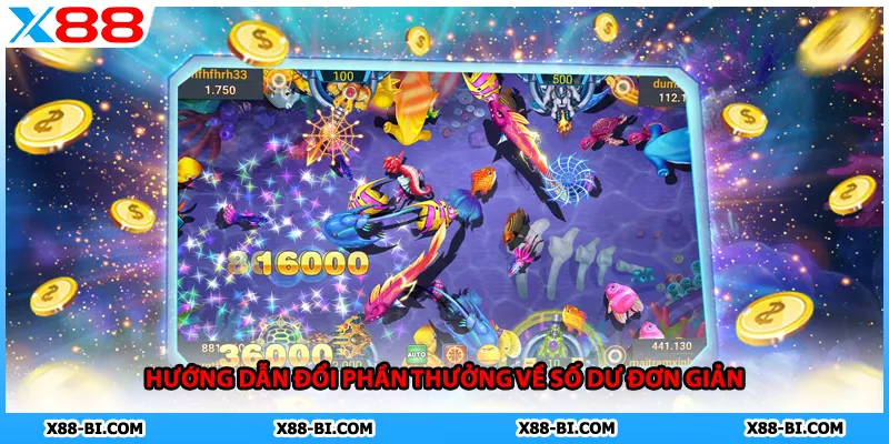 Hướng dẫn đổi phần thưởng về số dư đơn giản