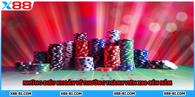 Những điều khoản về thưởng thành viên X88 cần nắm