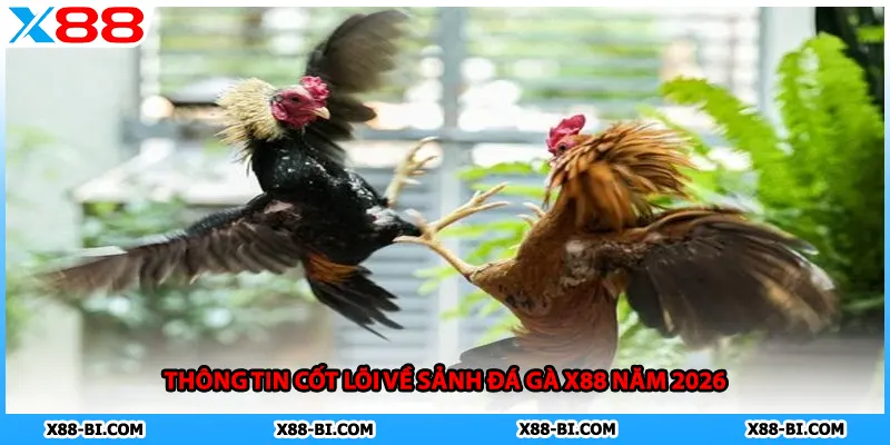 Thông tin cốt lõi về sảnh đá gà X88 năm 2026