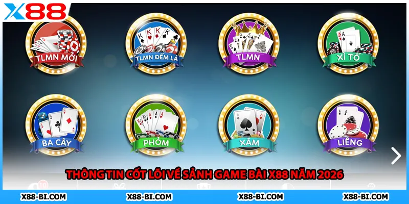 Thông tin cốt lõi về sảnh game bài X88 năm 2026